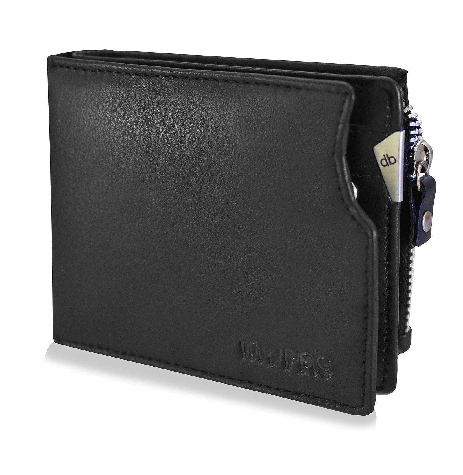 mypac cruise black Genuine Leather wallet with atm card holder for